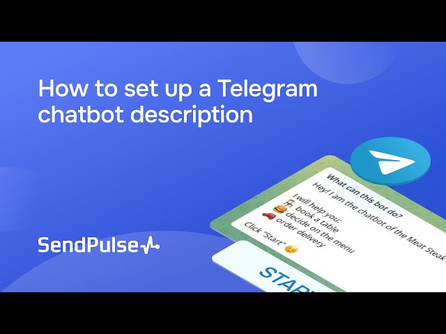 How to set up a Telegram chatbot description