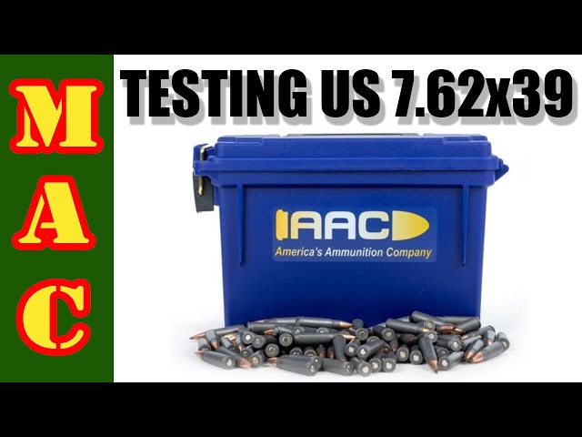 Testing US made AAC 7.62x39 ammo