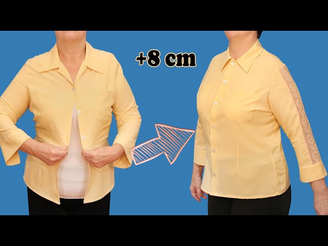 How to upsize a shirt or blouse to fit you perfectly!