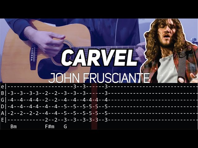 John Frusciante - Carvel (Guitar lesson with TAB)