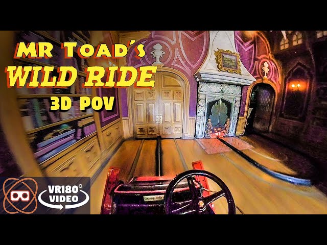 [VR180] Mister Toads Wild Ride Fantasyland Dark Ride - Disneyland VR180