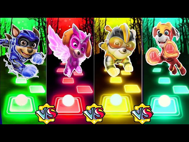 Chase 🆚 Skye 🆚 Rubble 🆚 Marshall || Super Mighty Pups 🎯🎯🤟