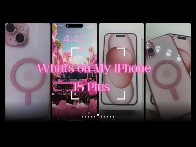 WHAT’S ON MY IPHONE 15 PLUS PINK 🩷🌸