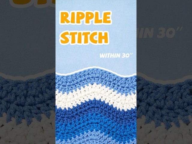 Master the Ripple Stitch: Add Waves to Your Crochet! #crochet #crochettutorial #yeezhee