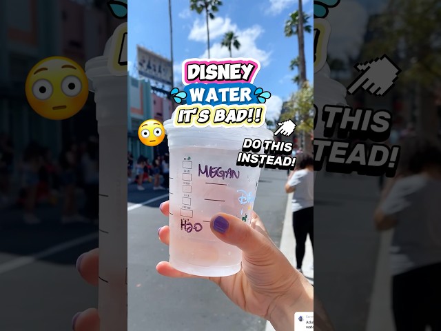 Disney Water is BAD! 🤢💧(Do THIS When Drinking It)