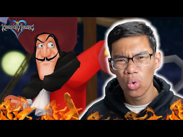 CAPTAIN HOOK BOSS FIGHT | FIRST Time Playing Kingdom Hearts