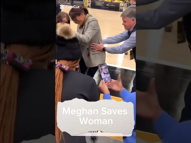 OMG Meghan Markle Saves Woman! 😲 #shorts