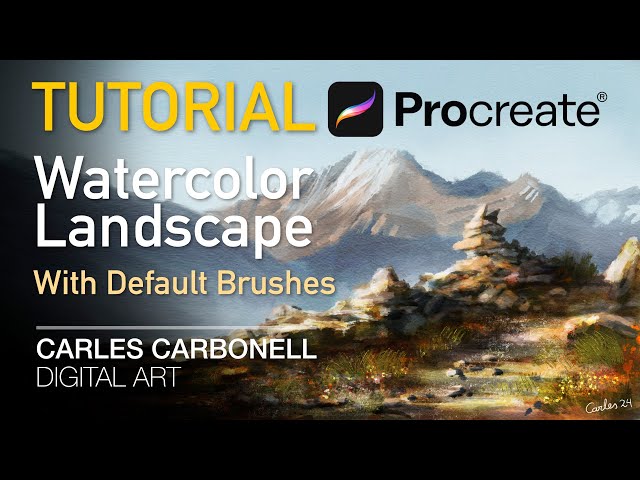 Procreate Watercolor Landscape Tutorial