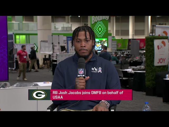 Packers RB Josh Jacobs joins 'GMFB' on behalf of USAA