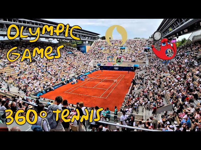 OLYMPICS 🏅 Paris 2024 - TENNIS 🎾 (Singles - Part 1) 360° VR