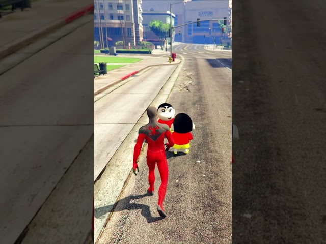 Red Hulk Spiderman Laga Vachadu Shinchan Kosam😁🤯 #shorts #shortsvideo #gta5 #gta5telugu #gta5shorts