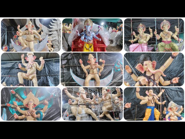 Mumbai Style and Unique Ganesh Murthi's at Babloo Singh Arts at Ameerpet #trending #viral #ganesha