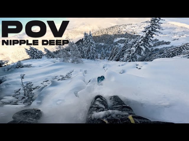 POV - NIPPLE DEEP! The best Christmas skiing ever.