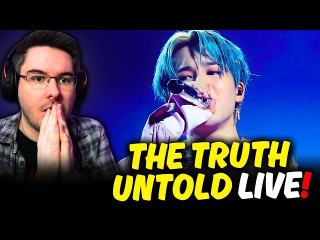 MY FIRST REACTION TO BTS 'THE TRUTH UNTOLD' (LIVE) | BTS REACTION