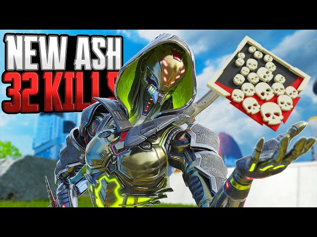 INSANE New ASH 32 KILLS and 7K Damage Apex Legends Gameplay