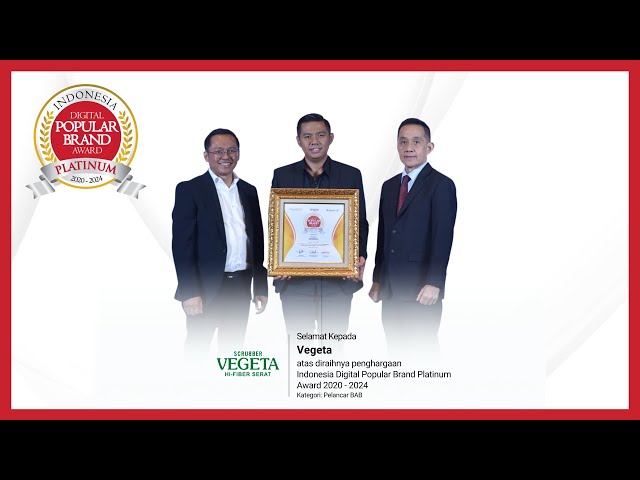 Vegeta Sabet Indonesia Digital Popular Brand Platinum Award 2020 - 2024