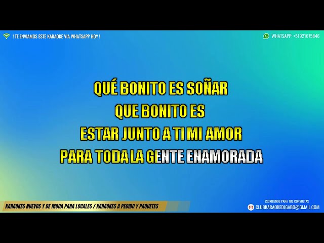 Son el Duke - Mix que bonito , Ay amor KARAOKE | HD