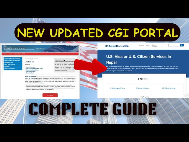 USA New CGI portal | Tutorial | US Embassy Nepal Update |