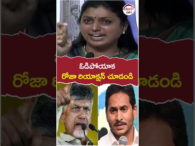 RK Roja Defeat In Nagari Constituency  | #rkroja | #byebyejaganin2024 | #short | #youtubeshorts