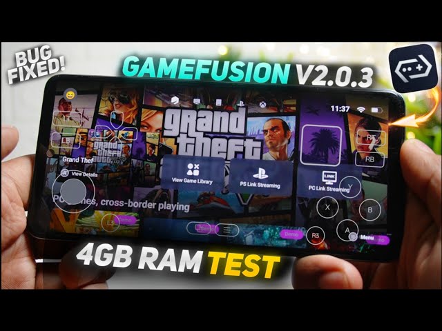 GameFusion Emulator V2.0.3 UPDATE - 4GB Ram Test | Gamehub app - Display Over Other Apps Issue Fixed