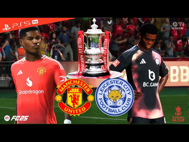 PS5 FC™ 25 | Emirates FA Cup - Manchester Utd vs Leicester | HD 1080p Gameplay