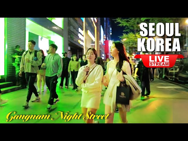 Live Seoul Korea 🇰🇷 2025 Happy New Year Festival Seoul Gangnam Street Walking Tour ソウルライブ 서울라이브