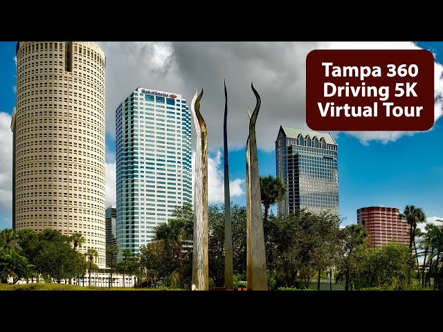 Tampa, Florida Driving Virtual Tour || 360 VR Video || Part - 1