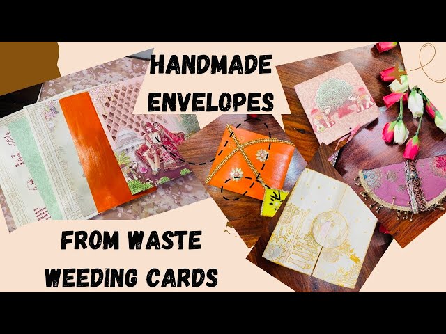 Festive Envelopes from old weeding cards/Shagun Envelope tutorial/Envelope making at home#envelope