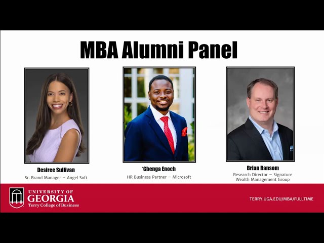 Exploring MBA Career Paths | The University of Georgia Terry College of Business