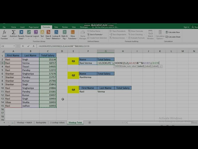 VLOOKUP with Choose Formula #excelwalemukeshsir #exceltricks #ytvideoes #excel