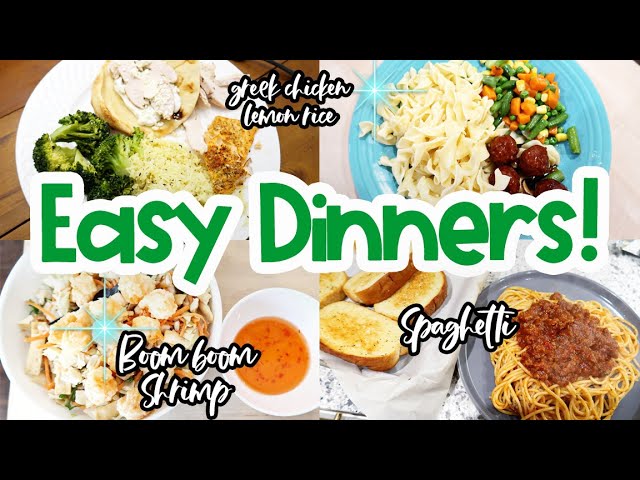 ✨ 5 DELICIOUS & QUICK DINNER IDEAS! 🍝