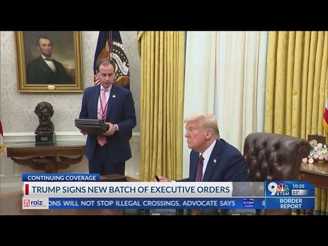 President Trump signs new batch of executive orders