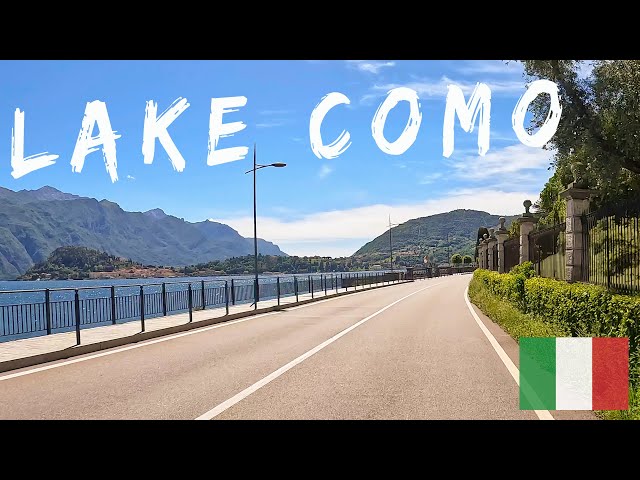 70min drive from MENAGGIO to COMO - ITALY [4K]