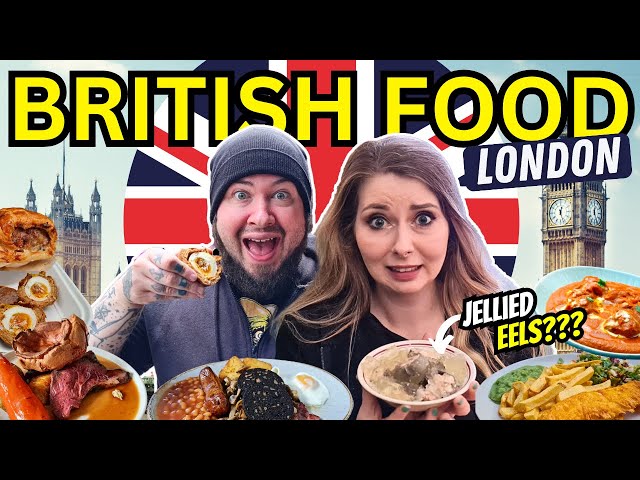 We tried London's TOP DISHES 🇬🇧 - British FOOD TOUR