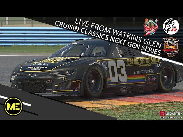 Goat Locker Racing's Cruisin Classics Next Gen Series - Watkins Glen. Maconi Entertainment Broadcast