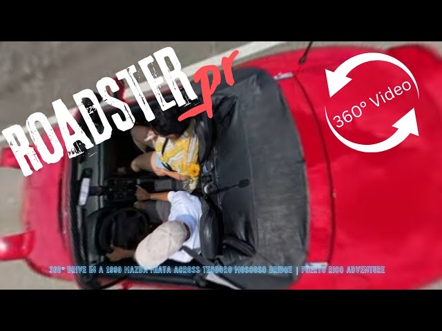 360° Drive in a 1990 Mazda Miata Across Teodoro Moscoso Bridge | Puerto Rico Adventure