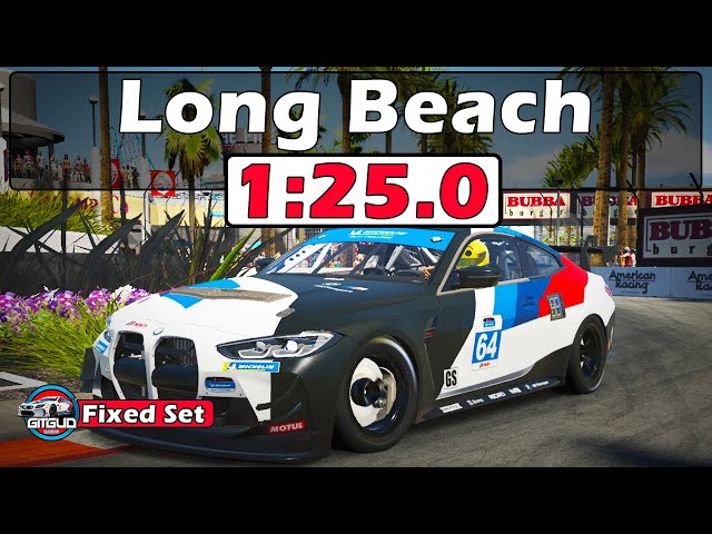 iRacing BMW M4 GT4 Long Beach Track Guide - 1:25.0