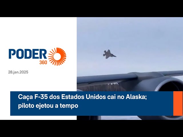 Caça F 35 dos Estados Unidos cai no Alaska; piloto ejetou a tempo