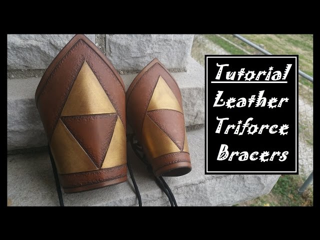 Triforce leather bracer