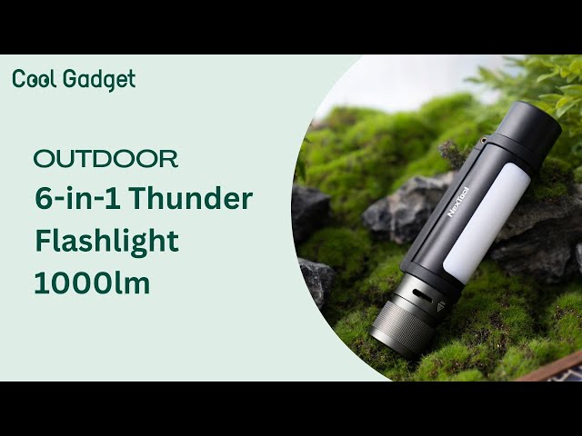 The best brightest flashlight 2023 | Outdoor 6 in 1 Thunder Flashlight 1000lm