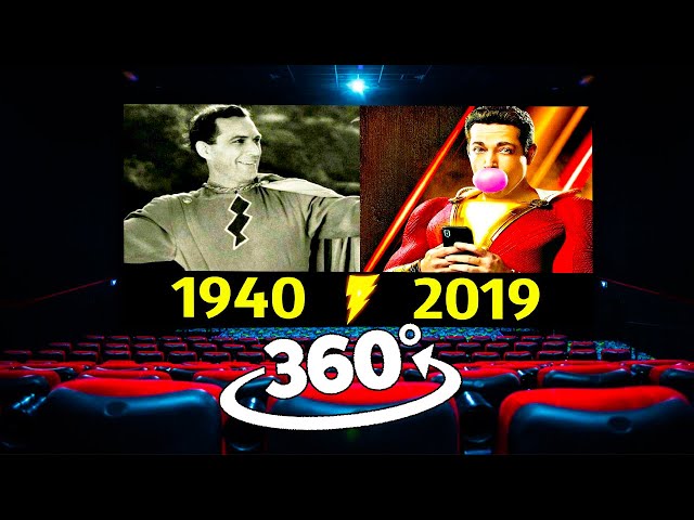 Shazam  Evolution 1940- 2019 || The Billy Batson Story! || 360 video 4K