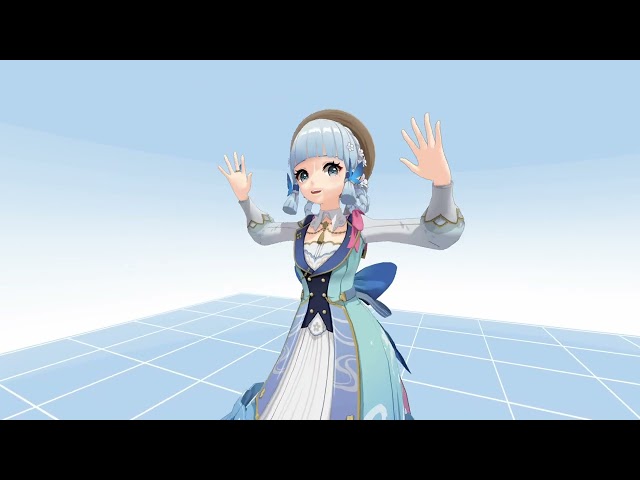 【VR180】ビビデバ by 神里綾華【原神 MMD 8K】 M injected