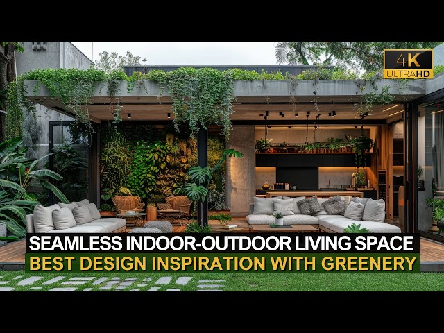 Creating a Seamless Indoor-Outdoor Living Space with Greenery: Contemporary Meets Nature