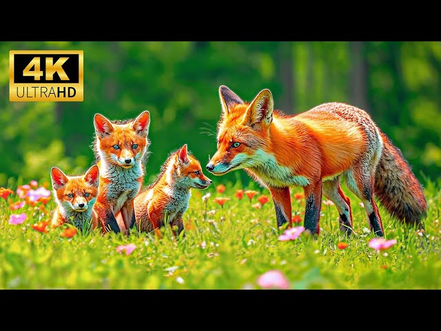 Beautiful Baby Animals 4K – Relaxing Animal Movies, Beautiful Scenery With Soothing Music