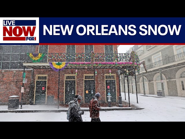 Snow in New Orleans: Rare blizzard blankets 'The Big Easy' | LiveNOW from FOX