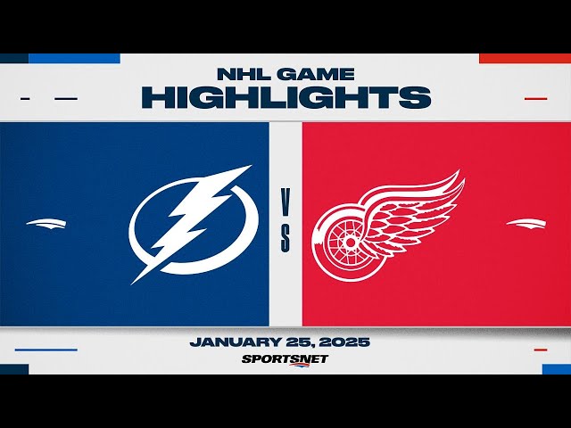 NHL Highlights | Lightning vs. Red Wings - January 25, 2025