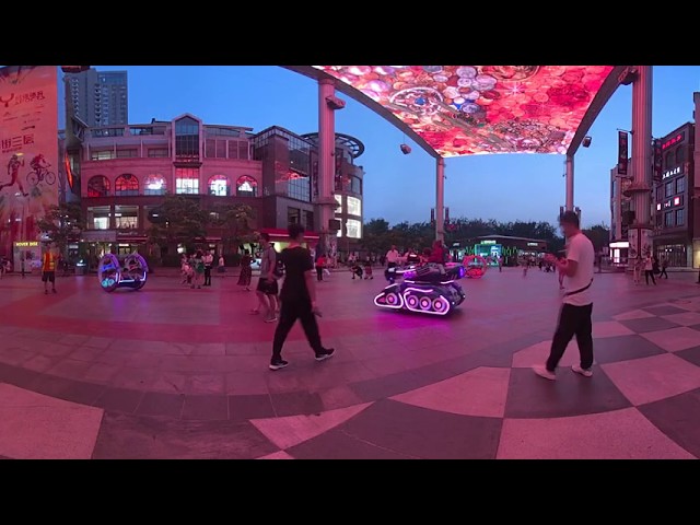 China | Beijing | VR | Sky screen in World Trade Plaze（世贸天阶天幕）