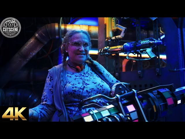 [4K UHD] Grandma Goes Full Rambo With A Machine Gun CUTSCENE | Blue Beetle (2023)