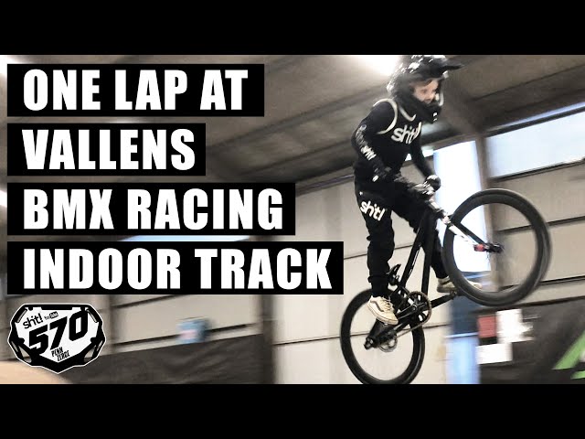 One lap at Vallens Bmx Racing indoor track - Episode 14