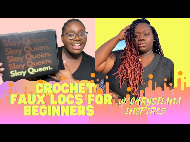 Installing Slay The Crochet Faux Locs on Natural Hair | 4c hairstyles